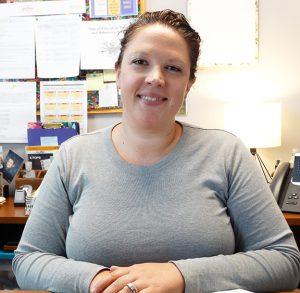 Picture of Jessica Stock at her desk