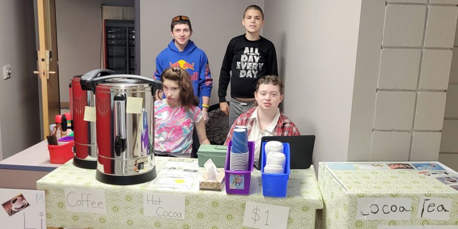 Students involved in the life skills class at OESJ High School have started their own coffee cart where they will develop their job social skills and learn the framework of how to manage a business.