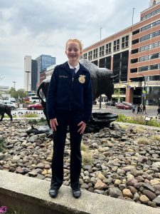 Kaylee Heroth won first place in Senior High Prepared Public Speaking! She will represent NY at Nationals in November.