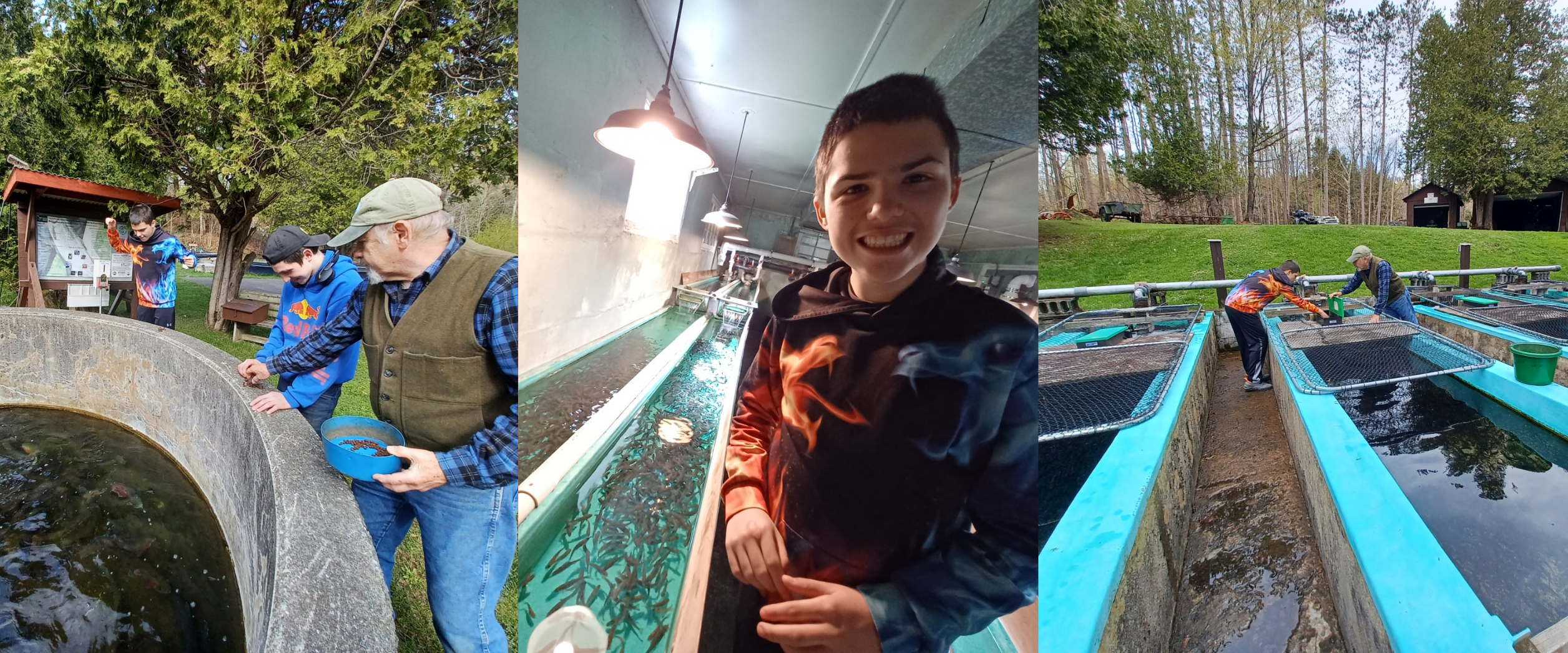 OESJ's lifeskills class took a trip to a fish hatchery and had a great time discovering the amazing world of fish farming