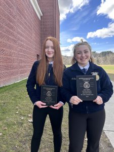 Kaylee Heroth and EmmaJo Schmidtmann have earned the opportunity to represent Mohawk Valley FFA at the State level competitions scheduled for May.
